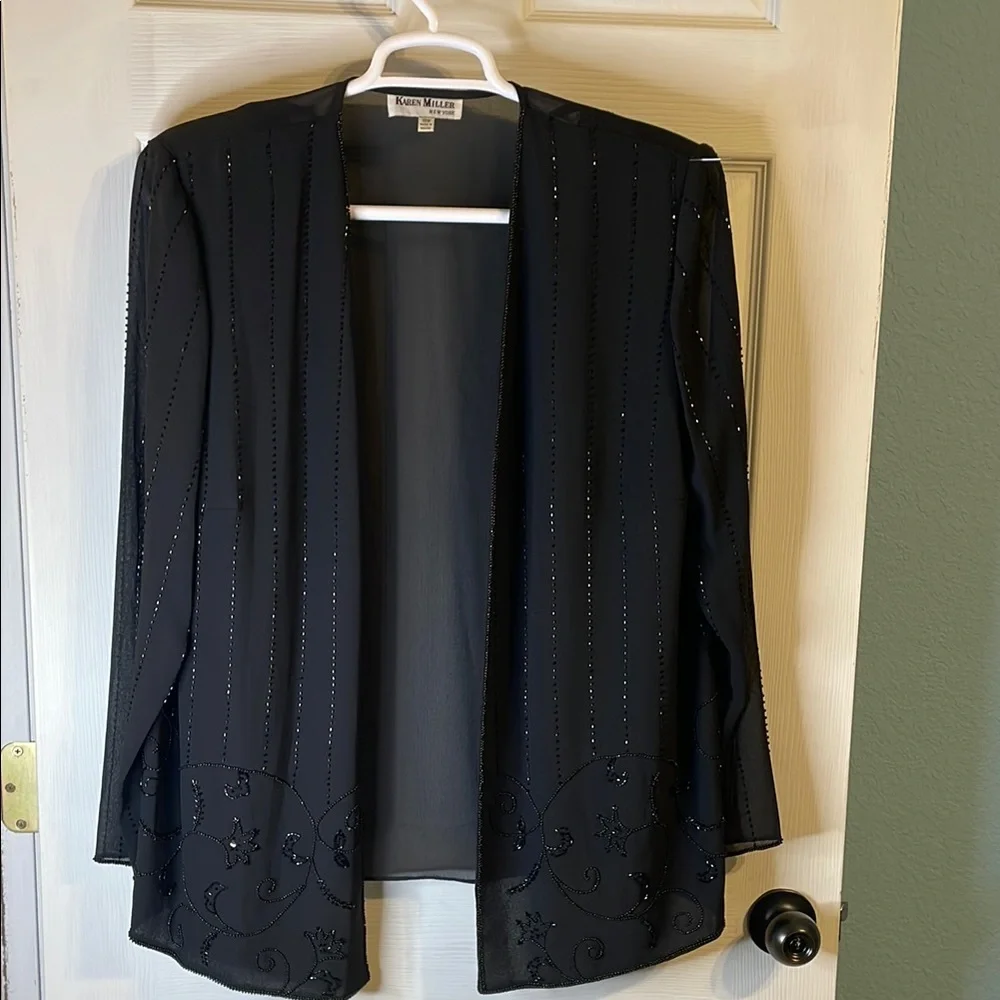 Karen Millen Black Blazer Professional Suit Jacket - Picture 1 of 5
